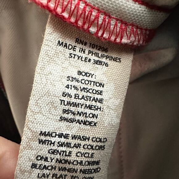 Soft Surroundings Superla Stretch Pull-On Kalea Straight Leg Crop Pants Colorful - Picture 6 of 6